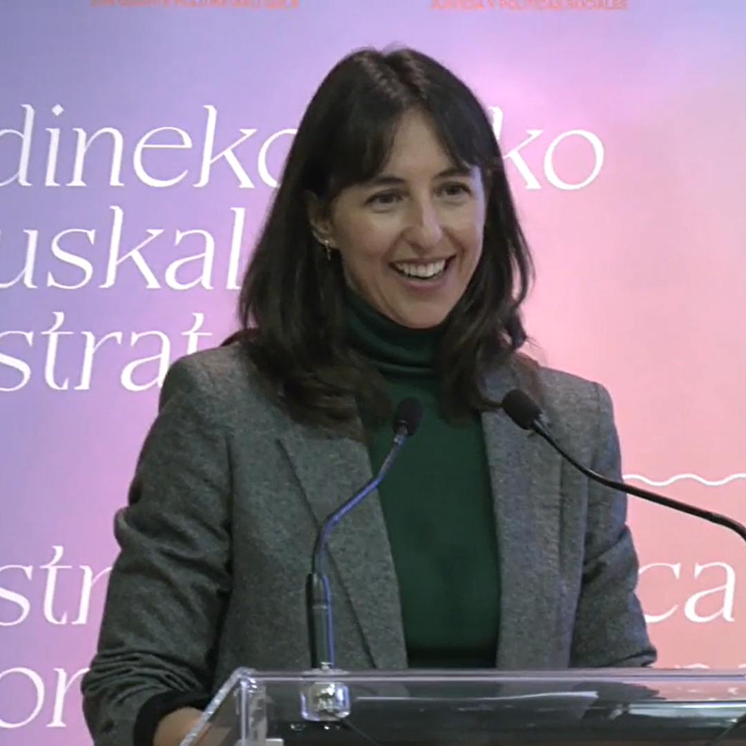 Elena del Barrio en la presentación de la estrategia