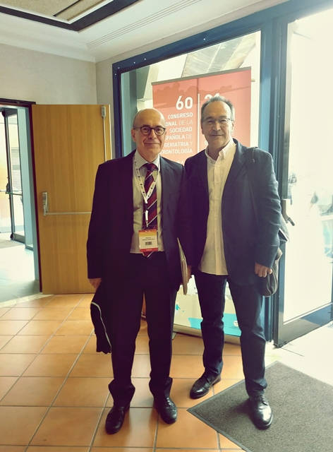 Enrique Arriola y Miguel Leturia en el Congreso de la SEGG 2018