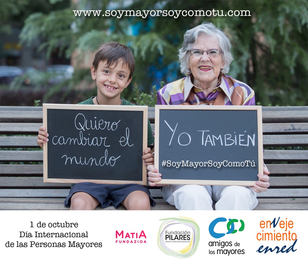 Imagen de la campaña: soy mayor soy como tú
