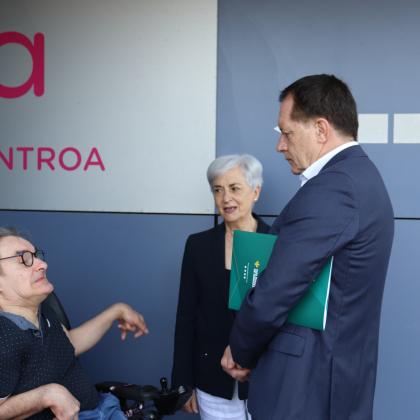 Fotografía de la firma del Convenio Matia con Rural Kutxa