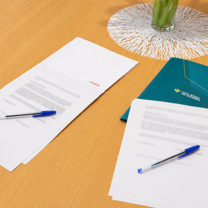 Fotografía de la firma del Convenio Matia con Rural Kutxa