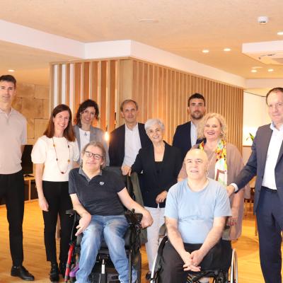 Fotografía de la firma del Convenio Matia con Rural Kutxa