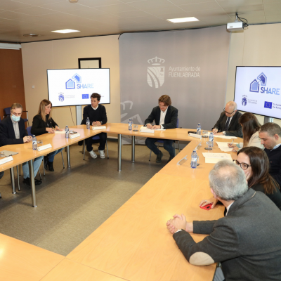 Imagen de la firma del convenio del proyecto SHARE